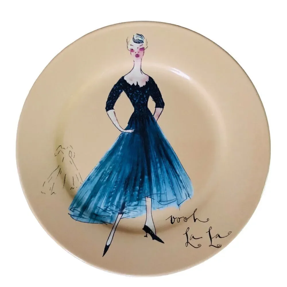 Fashion Dessert Plates 8 inches by Rosanna Set/4